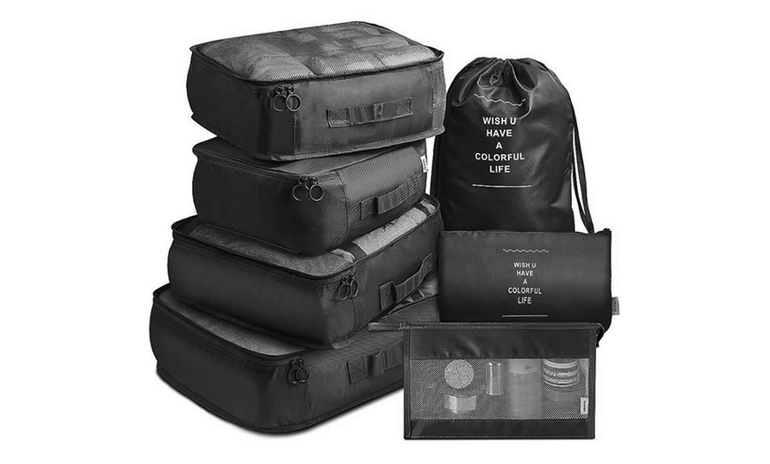 Image 5: 7Pcs Travel Packing Organizers