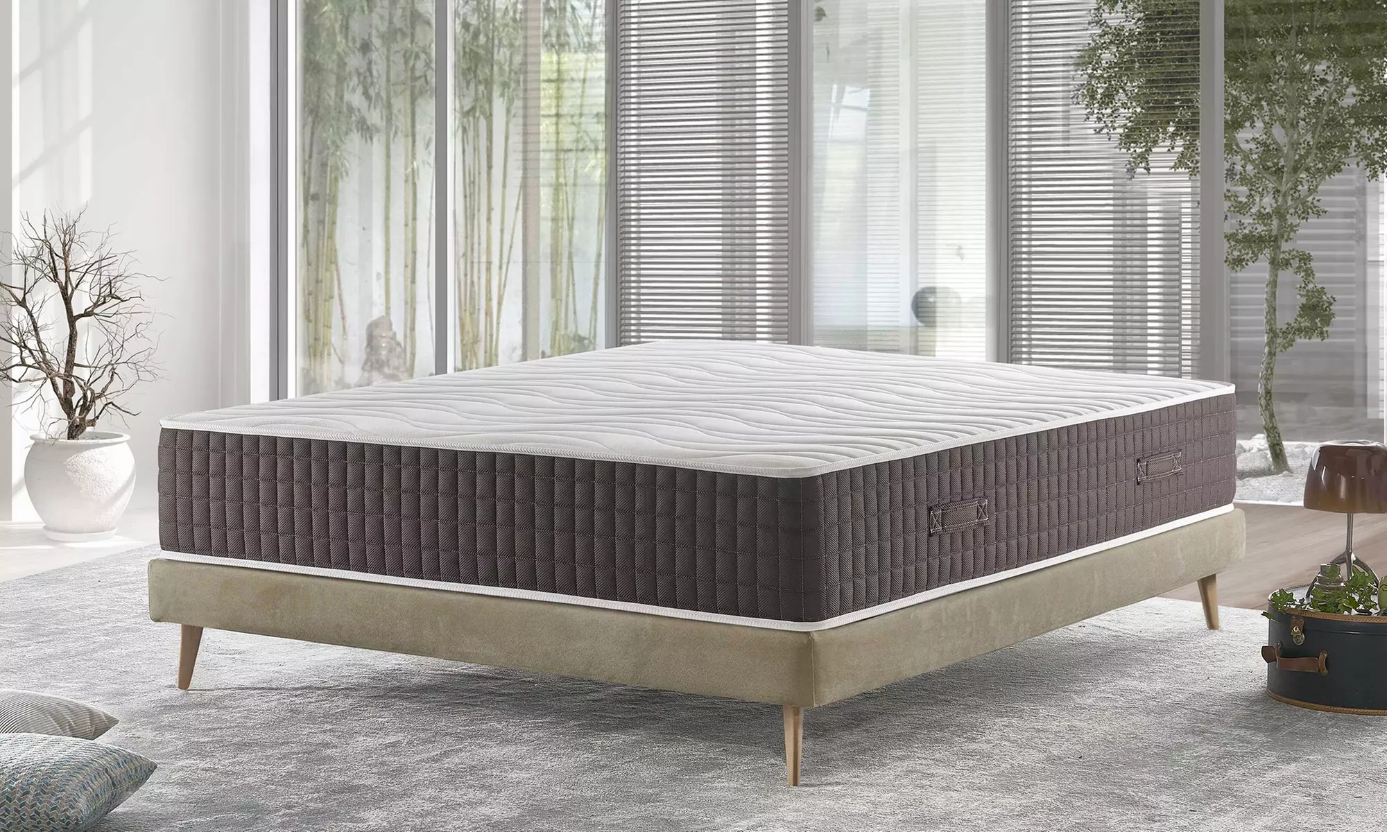 Mentor Taschenfederkern- und Gel-Memory-Schaum Matratze