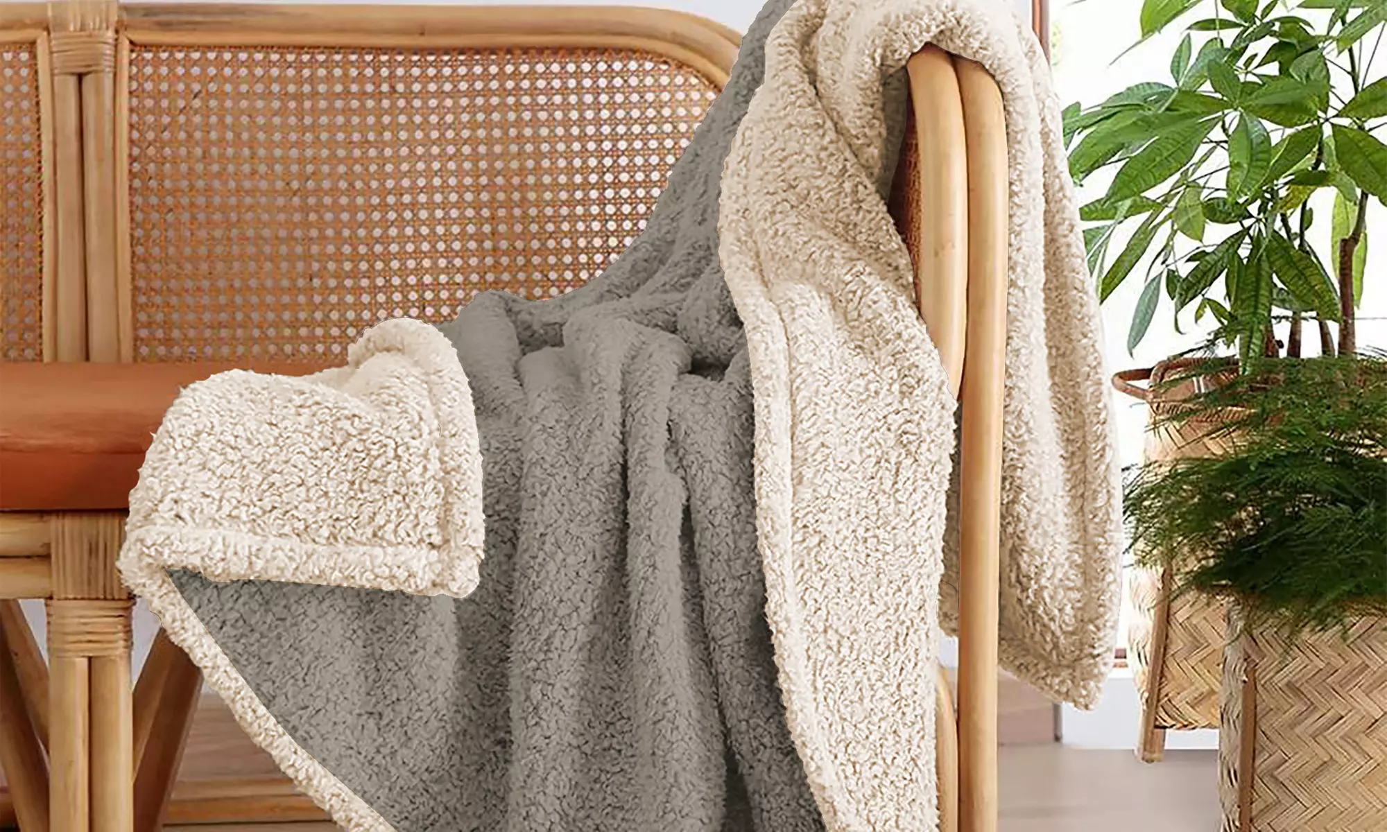 Zacht en warm Sherpa deken