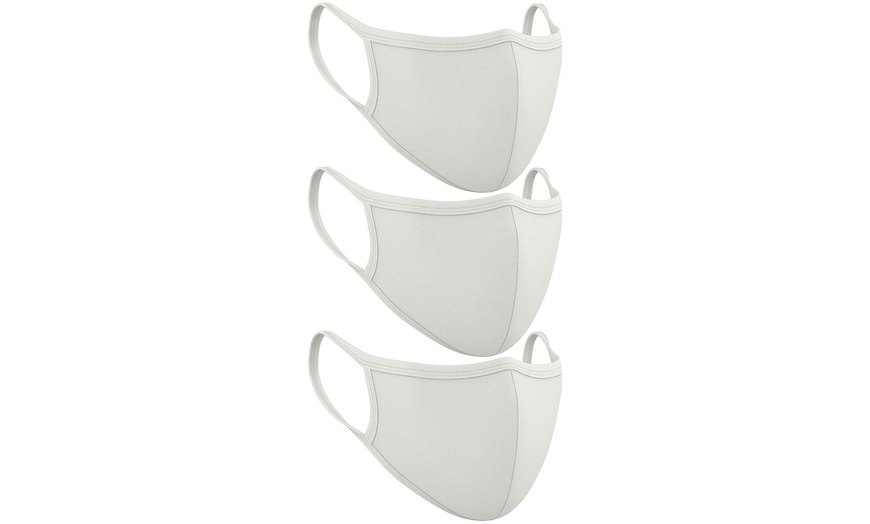 Image 23: Lot de 3, 5 ou 10 masques en coton avec double épaisseur