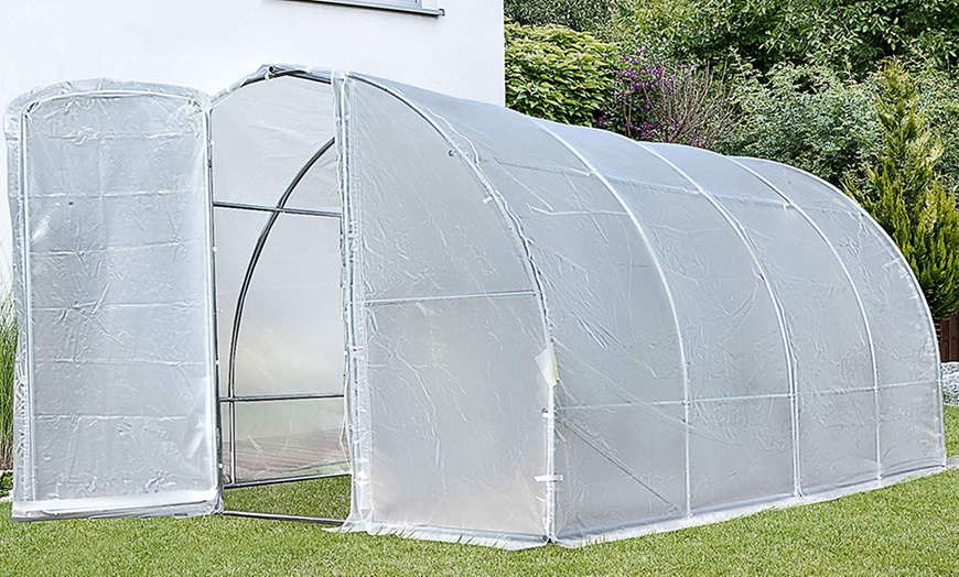 Image 9: Outsunny Walk-In Tunnel Greenhouse