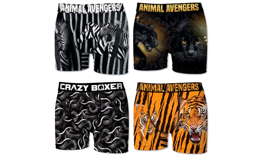 Image 9: Crazy Boxer Men's Boxers 4-Pack