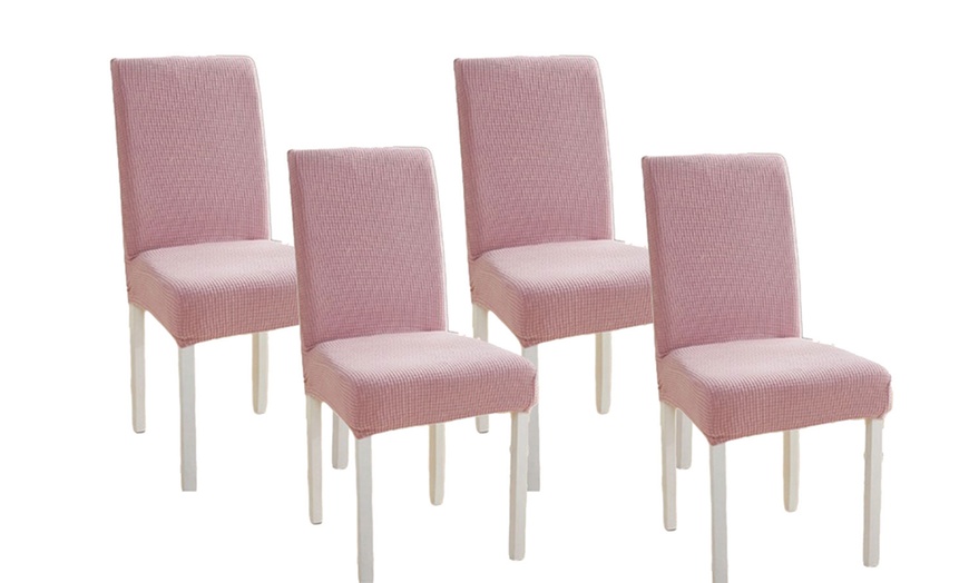 Image 22: Two, Four or Six Stretchable Dining Chair Covers