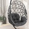 Image 14: Outdoor Hanging Egg Chair with Cushion