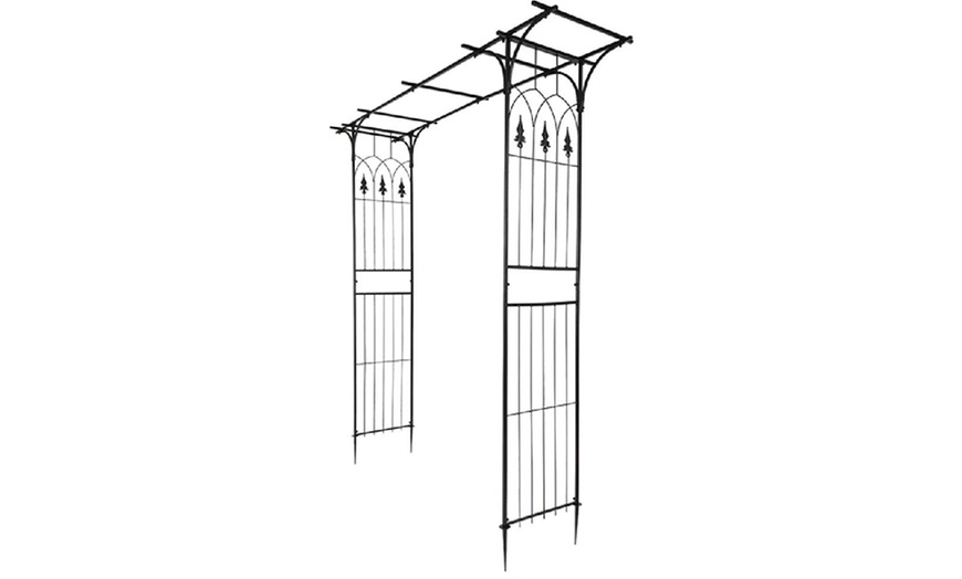 Image 6: Flat Roof Wrought Iron Wedding Arch