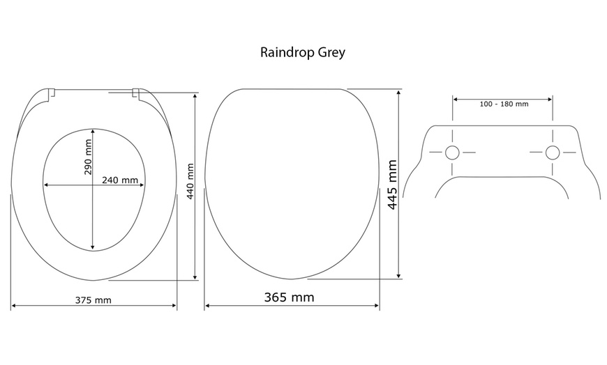 Image 13: Duroplast toiletbril met print