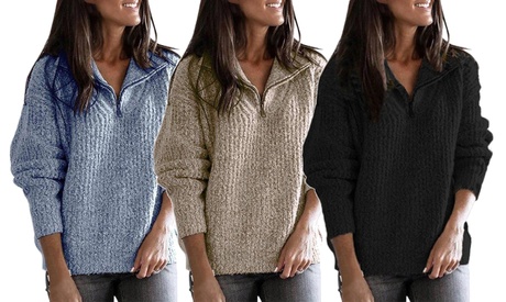 Maglione in pile da donna disponibile in 4 taglie e vari colori con spedizione gratuita