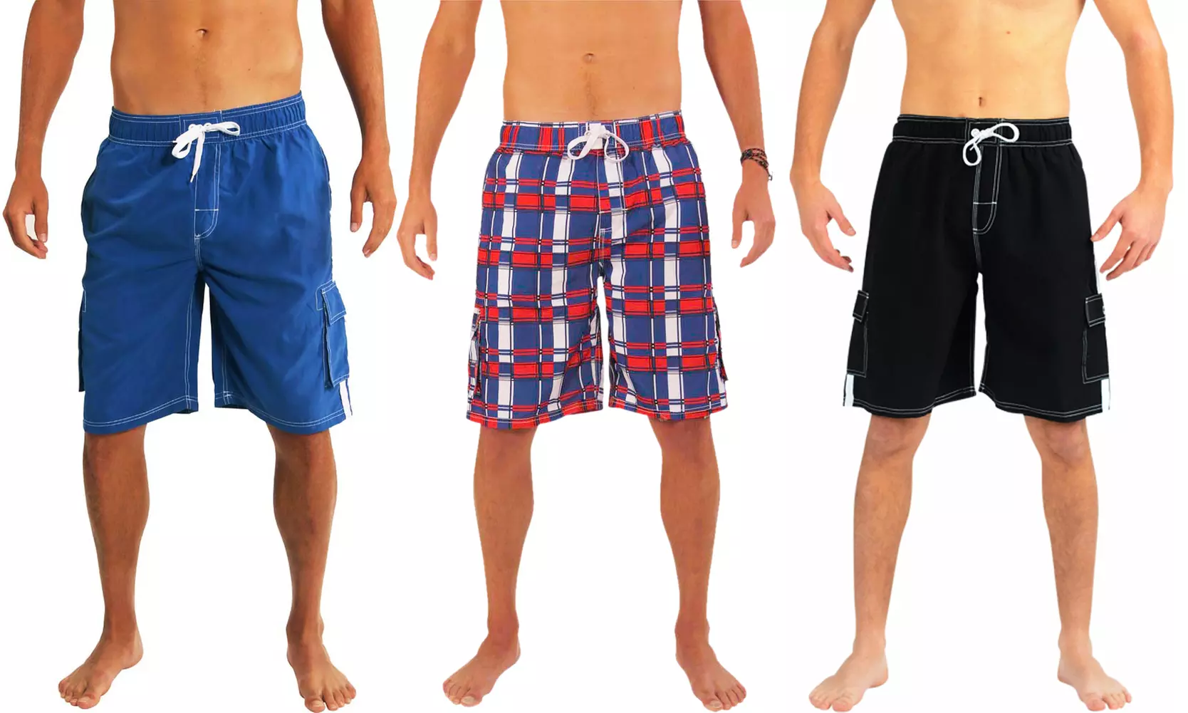 NORTY Men's Cargo Drawstring Swim Trunks (S-5XL) - Primary Image