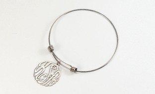 Custom Monogram Bangle Bracelet from Monogram Hub