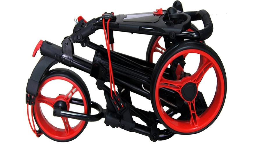 Image 14: Qwik Foldable Three-Wheel Golf Trolley