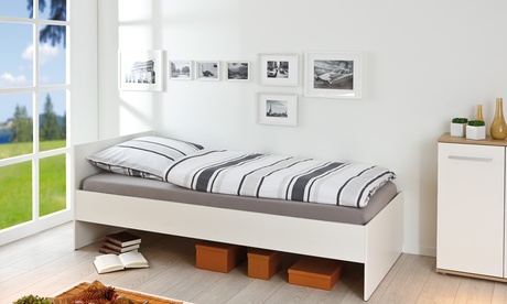 Letto Doors con testiera disponibile in 2 colori