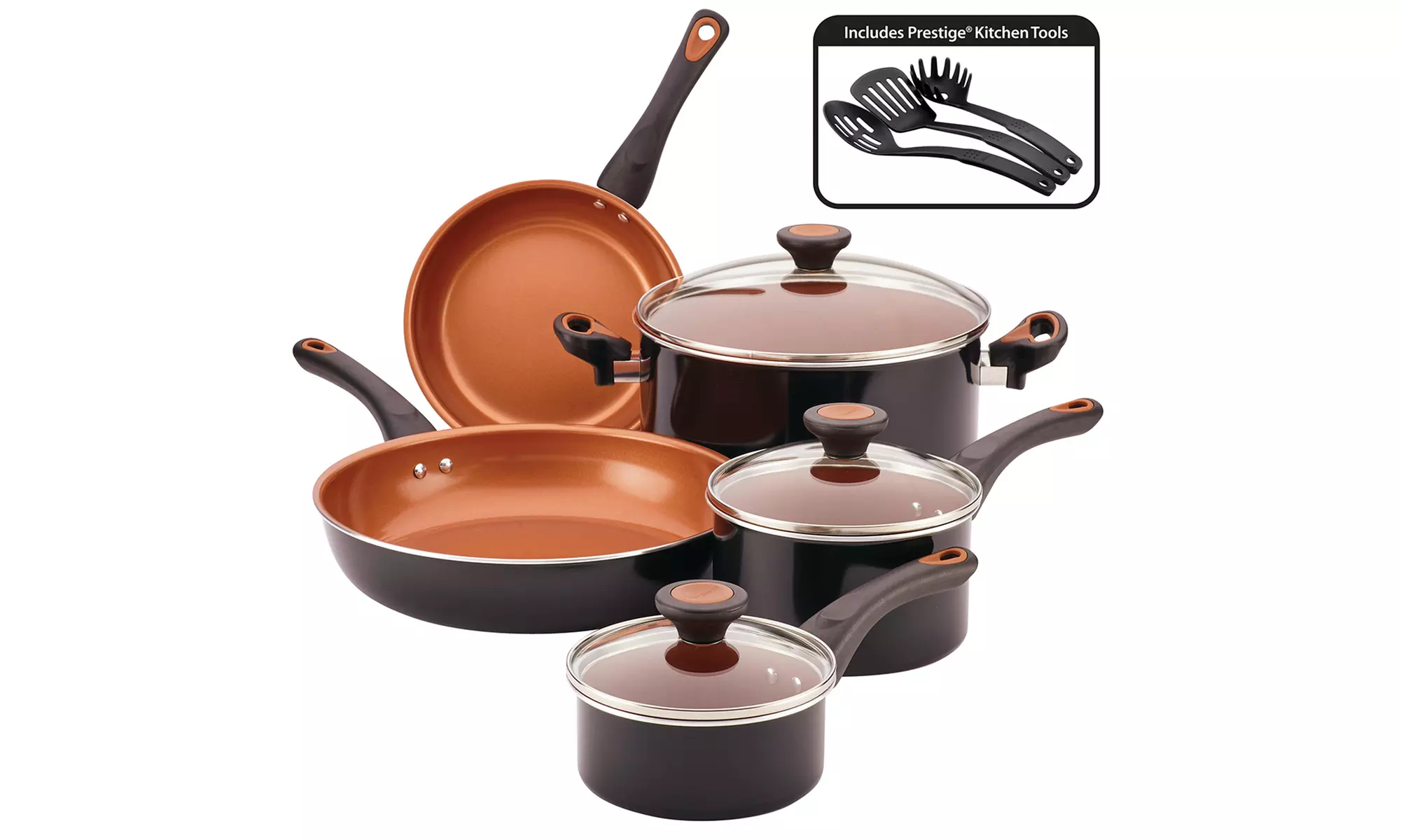 Farberware Glide Copper-Ceramic Nonstick Cookware Set (11-Piece) - Primary Image