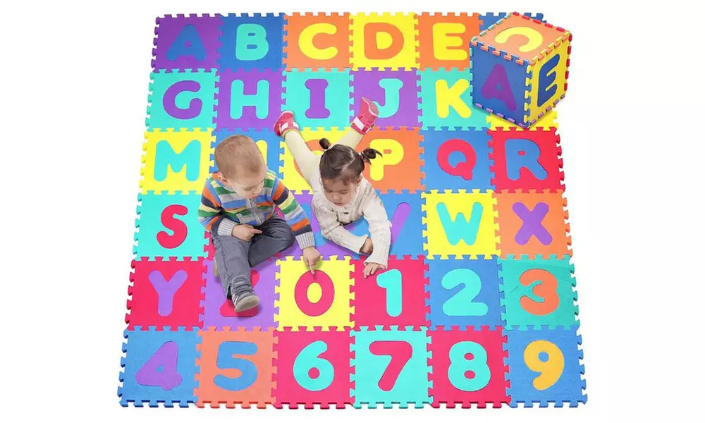 Foam Alphabet and Numbers Puzzle Play Mat (36 Tiles) - Primary Image