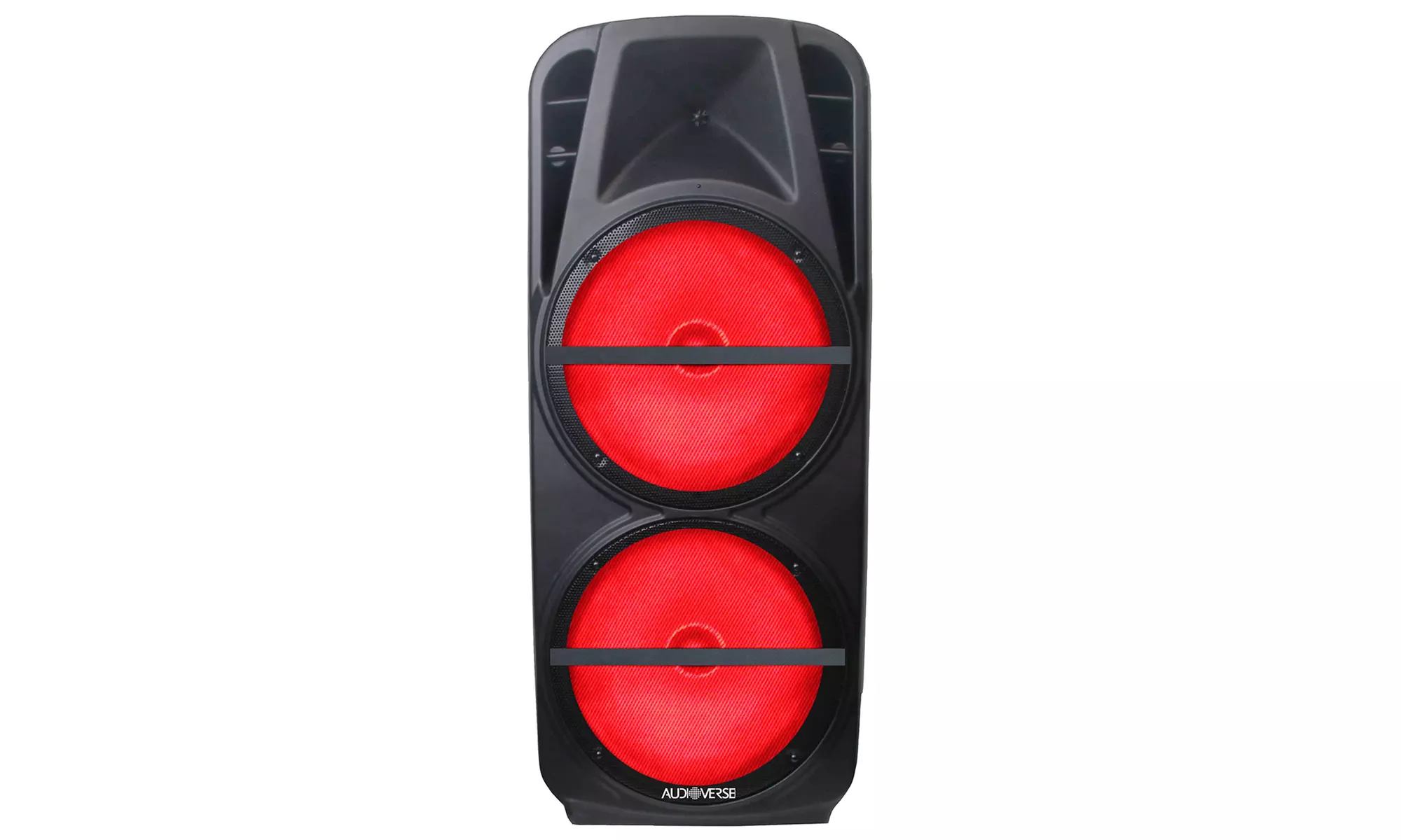 AudioVerse AV-1500 Dual 15" Portable Bluetooth Party Speaker with RGB Lights - Primary Image