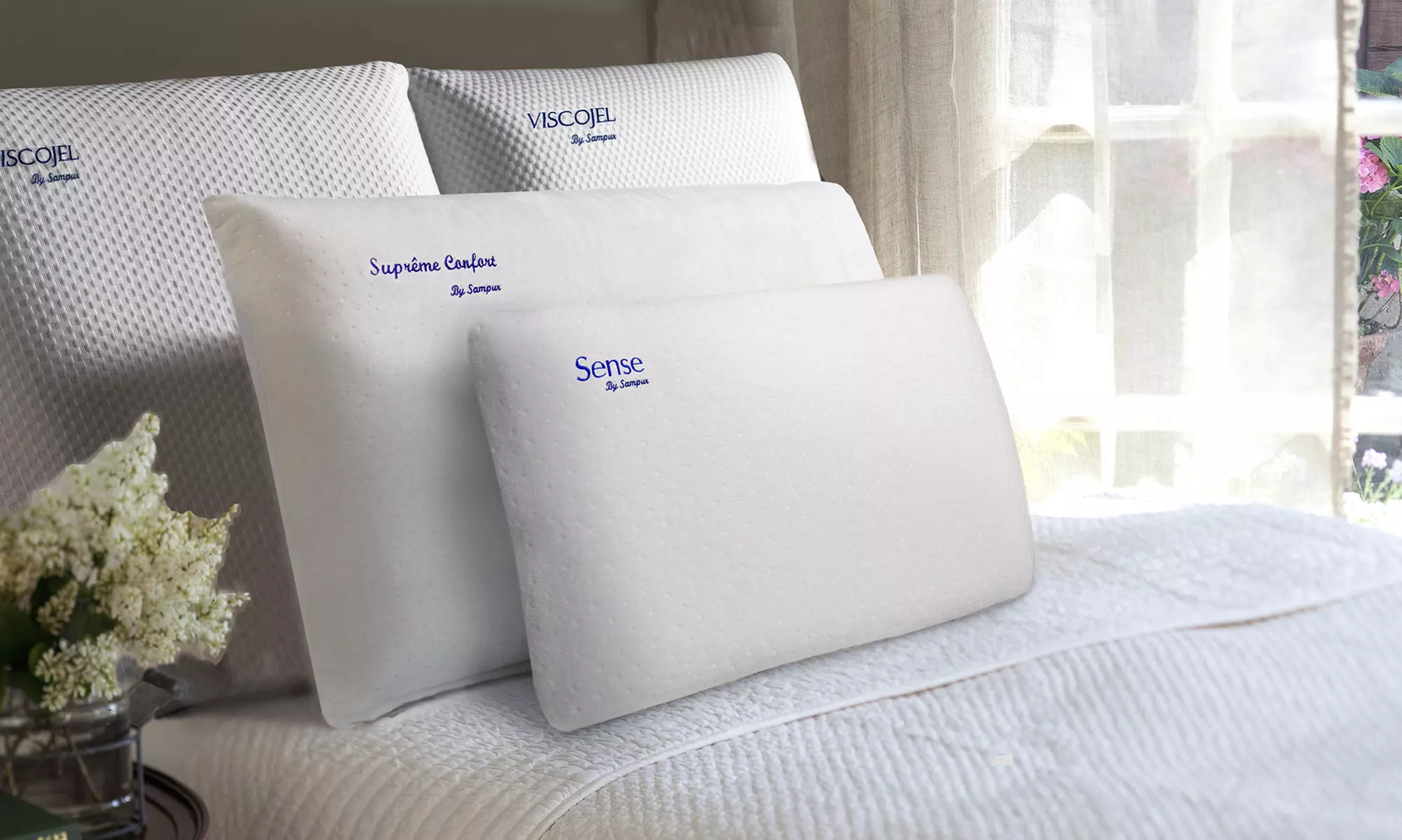 Oreiller 100% mémoire de forme, déhoussable de Sampur - Primary Image