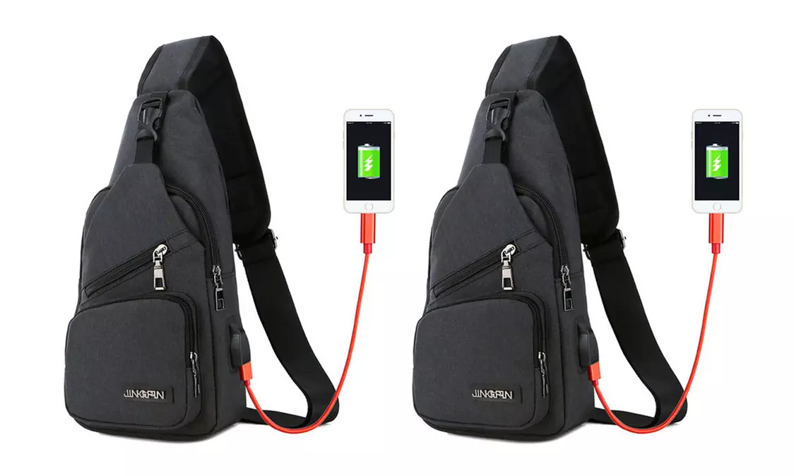 Sac en bandoulière avec port USB