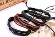 1 ou 2 lots de 4 bracelets pour homme en cuir PU - Second Medium