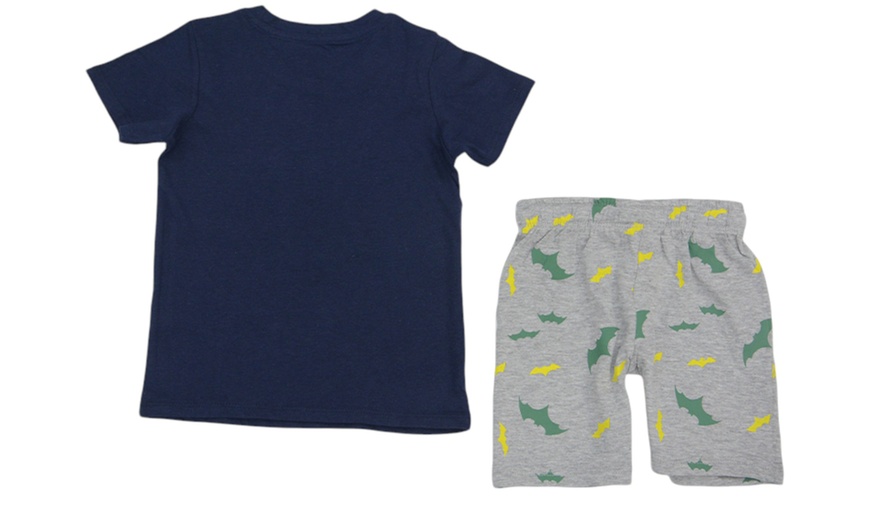 Image 7: Kids T-Shirts and Shorts Set Batman Print Outfits