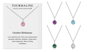 Philip Jones Birthstone Necklace with Crystals from Swarovski®