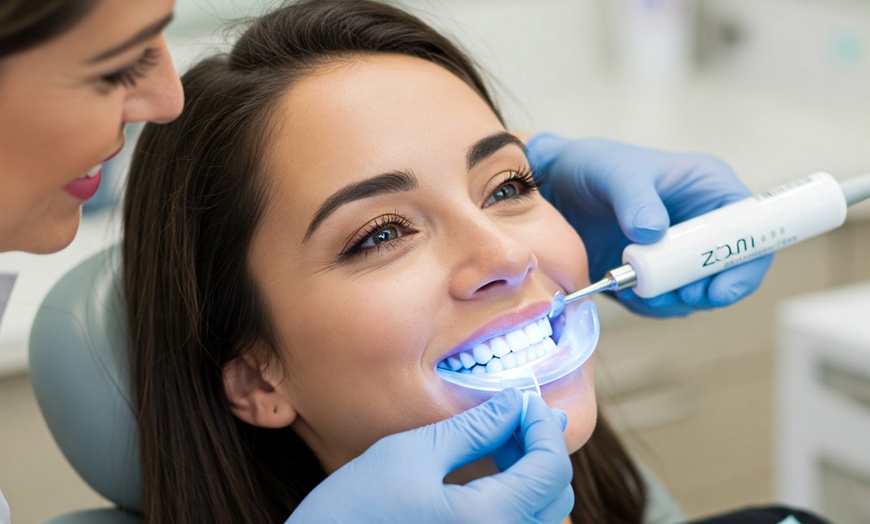 Image 2: Teeth Whitening 2hr Treatment for One or Two | Gentle Blue LED Light 
