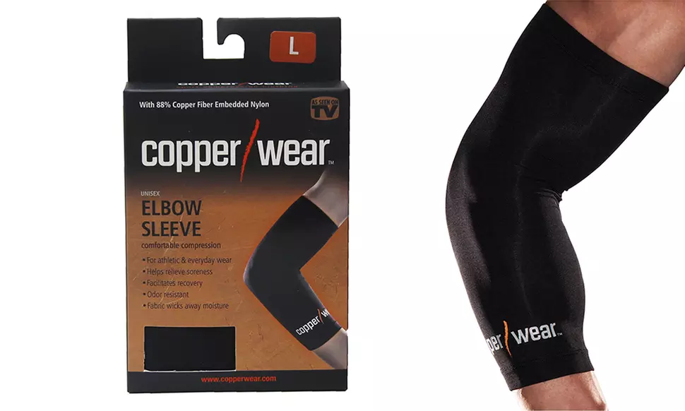 Copper Wear Compression Elbow Sleeve - Primary Image