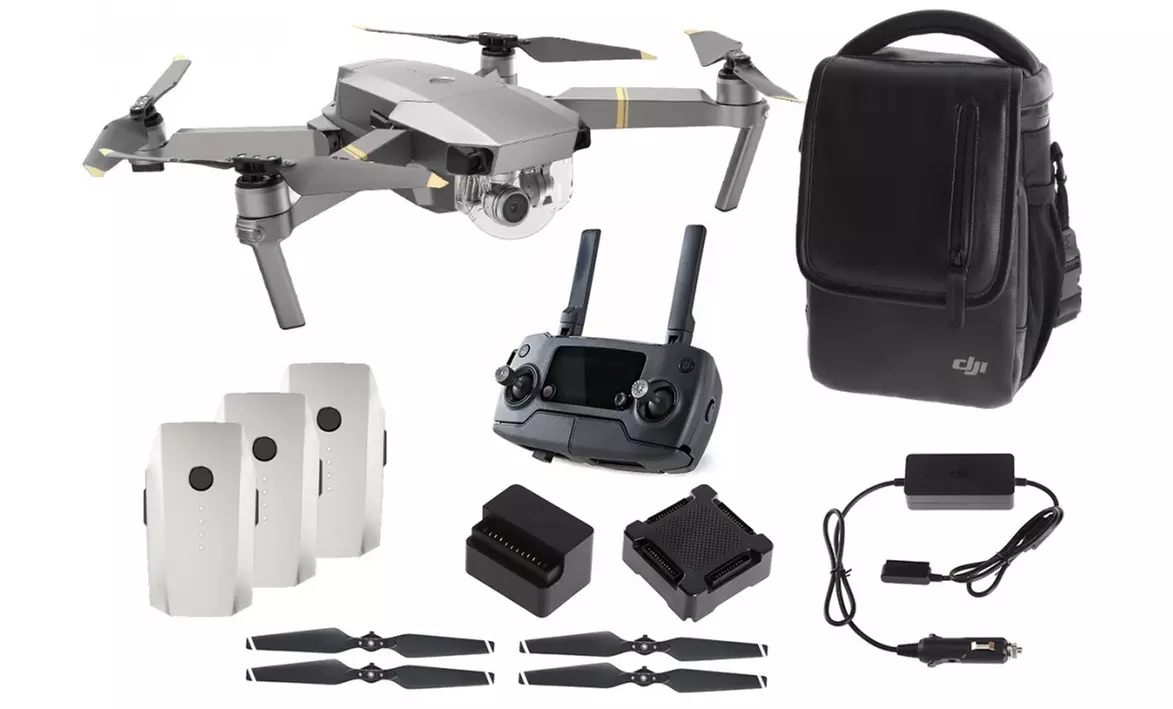 DJI Mavic Pro Platinum Drone Fly More Combo with Gimbal-Mounted 12MP Camera - Primary Image