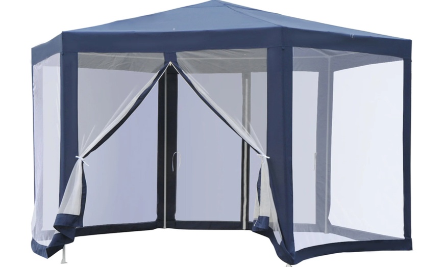 Image 4: Outsunny Netting Gazebo