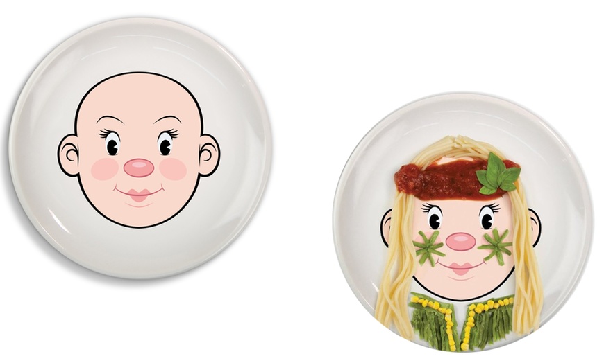 Image 1: Fred Food Face Dinner Plate