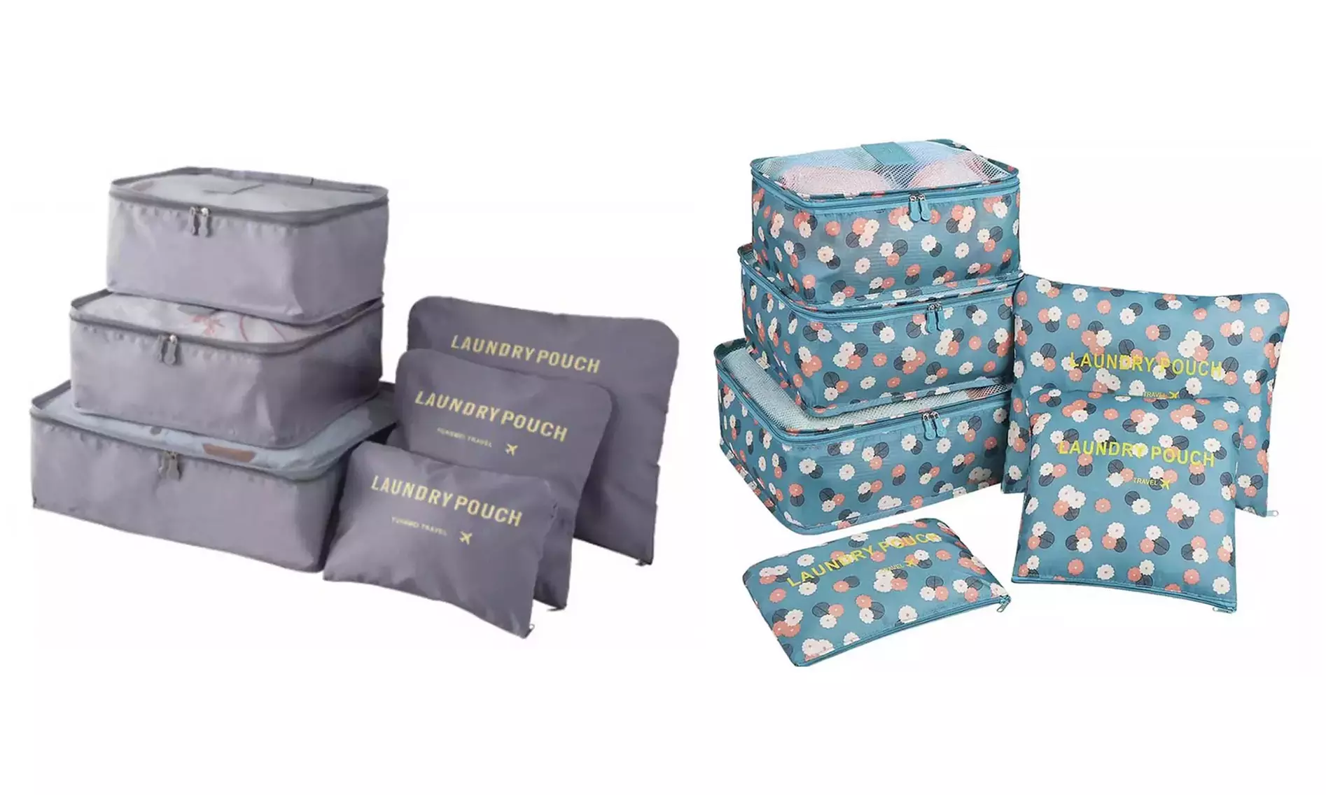 1x oder 2x 6er-Set Gepäck-Organizer