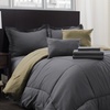 Image 2: Hotel New York Reversible Solid Comforter Set (8- or 10-Piece)