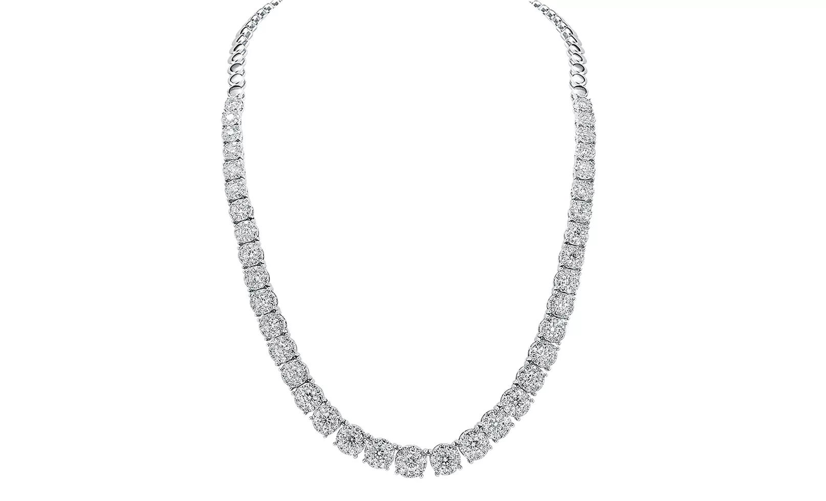 16.25 CTTW Diamond Necklace in 14K Gold - Second Medium