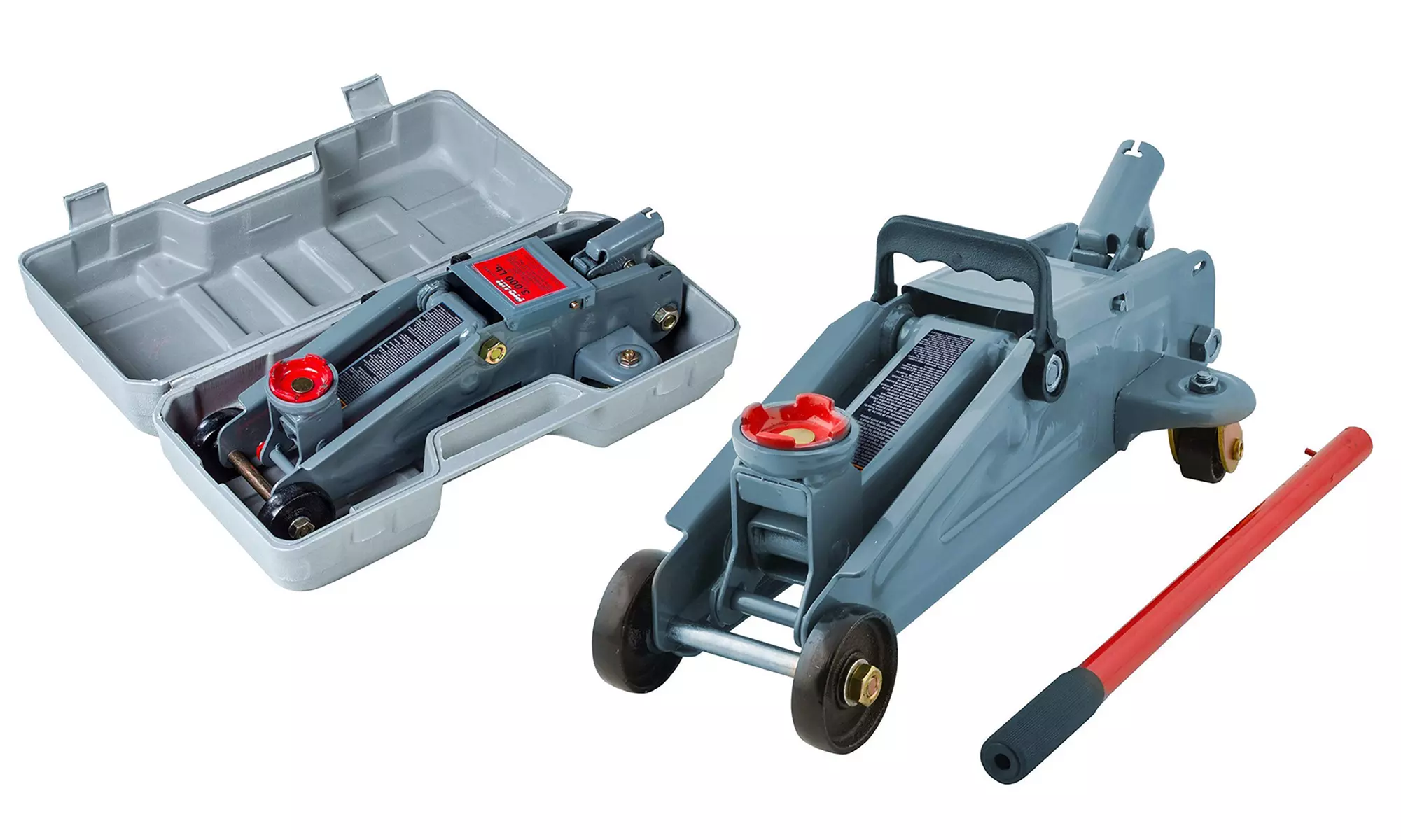 Pro-Lift Hydraulic Trolley Jack Car Lift with Blow-Molded Case - Second Medium