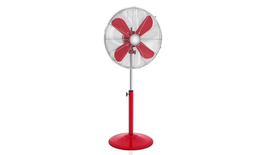 Image 23: Swan Retro Clock, Stand or Desk Fan
