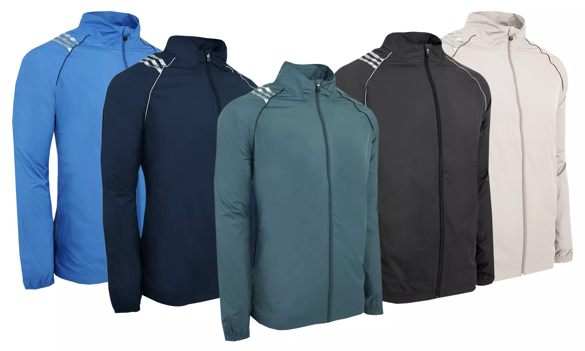 Adidas Men's ClimaProof 3-Stripes Full Zip Jacket (S-3XL) - Primary Image