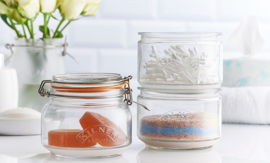 Image 2: Two Kilner Stackable Storage Jar Sets