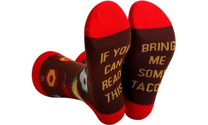 Image 19: Funny Sign Socks