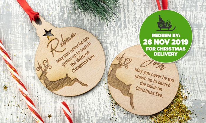 Personalised Christmas Ornaments Groupon Goods