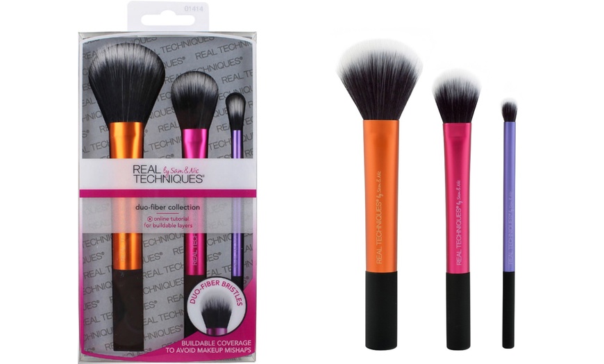Image 1: Set "Duo Fibre" make-up kwasten