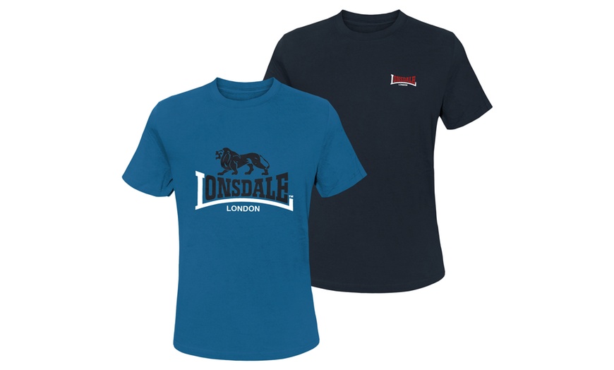 Image 7: Set da 2 T-Shirt da uomo Lonsdale