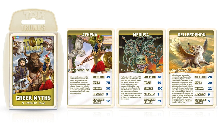 Image 1: Top Trumps Greek Myths Game