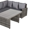 Image 7: Outsunny Rattan-Effect Five-Seater Sofa Set