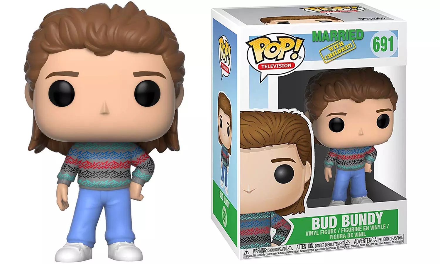 Figurine Funko Pop collection Marié avec enfants, personnage au choix - Second Medium