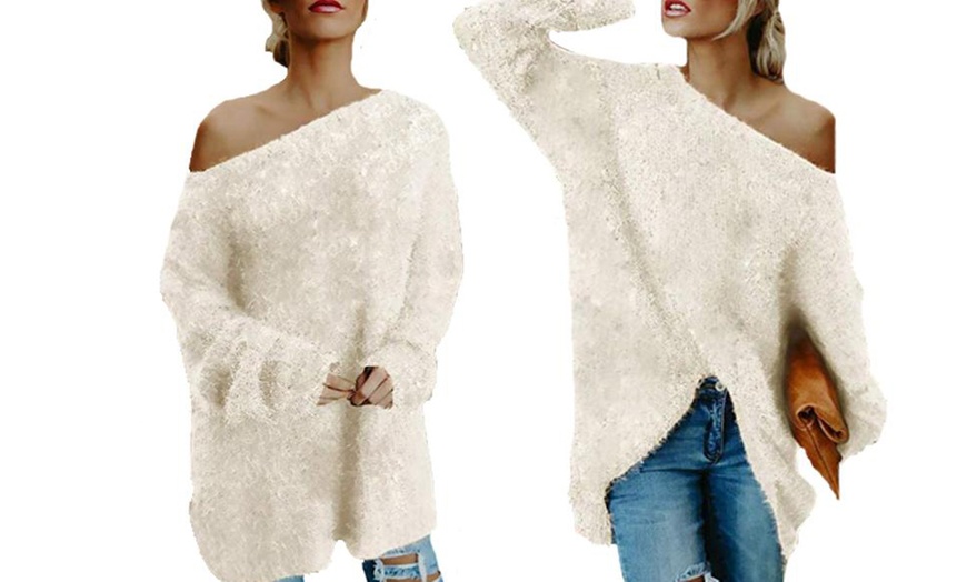 Image 5: Fluffy Knit Sweater