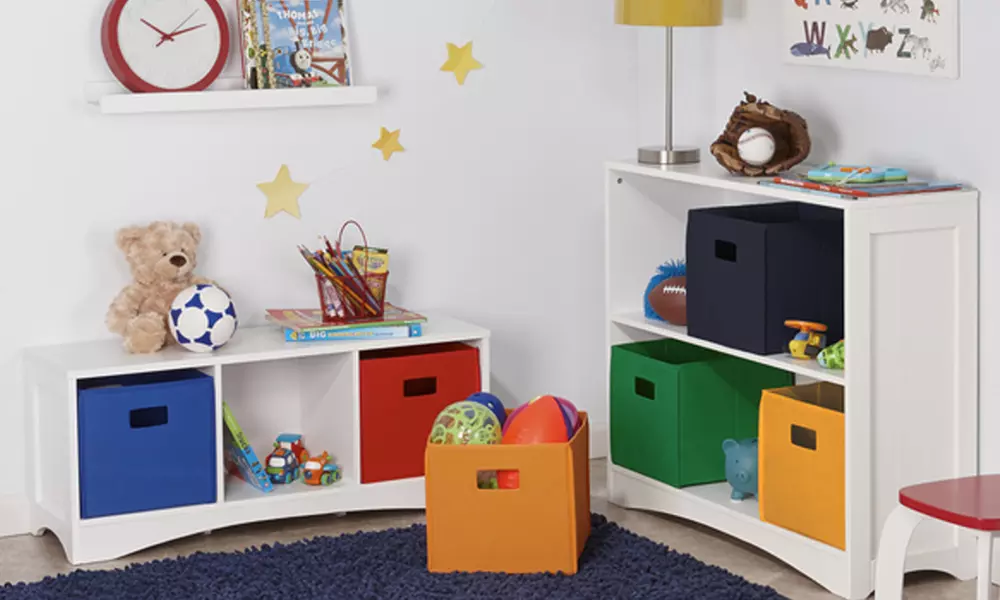 Folding Storage Bins in Assorted Colors (2-Pack) - Primary Image