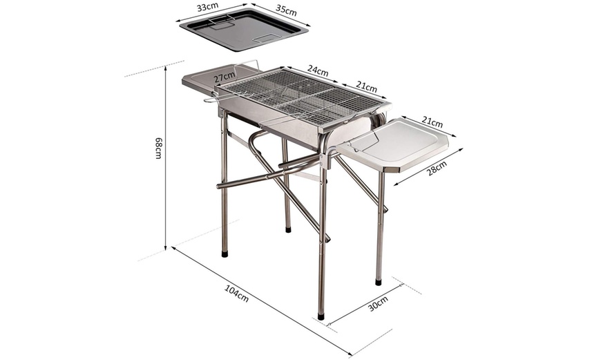 Image 6: Rectangular Stainless Steel Grill