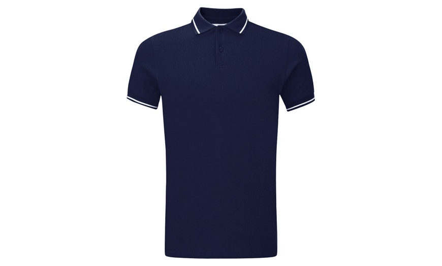 Image 7: Men's Collared Polo T-Shirt
