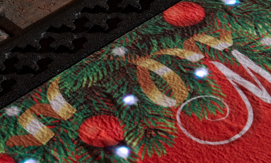 Image 3: Musical LED Christmas Doormat