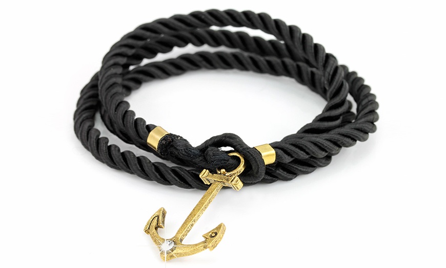 Image 2: Rope and Anchor Bracelet