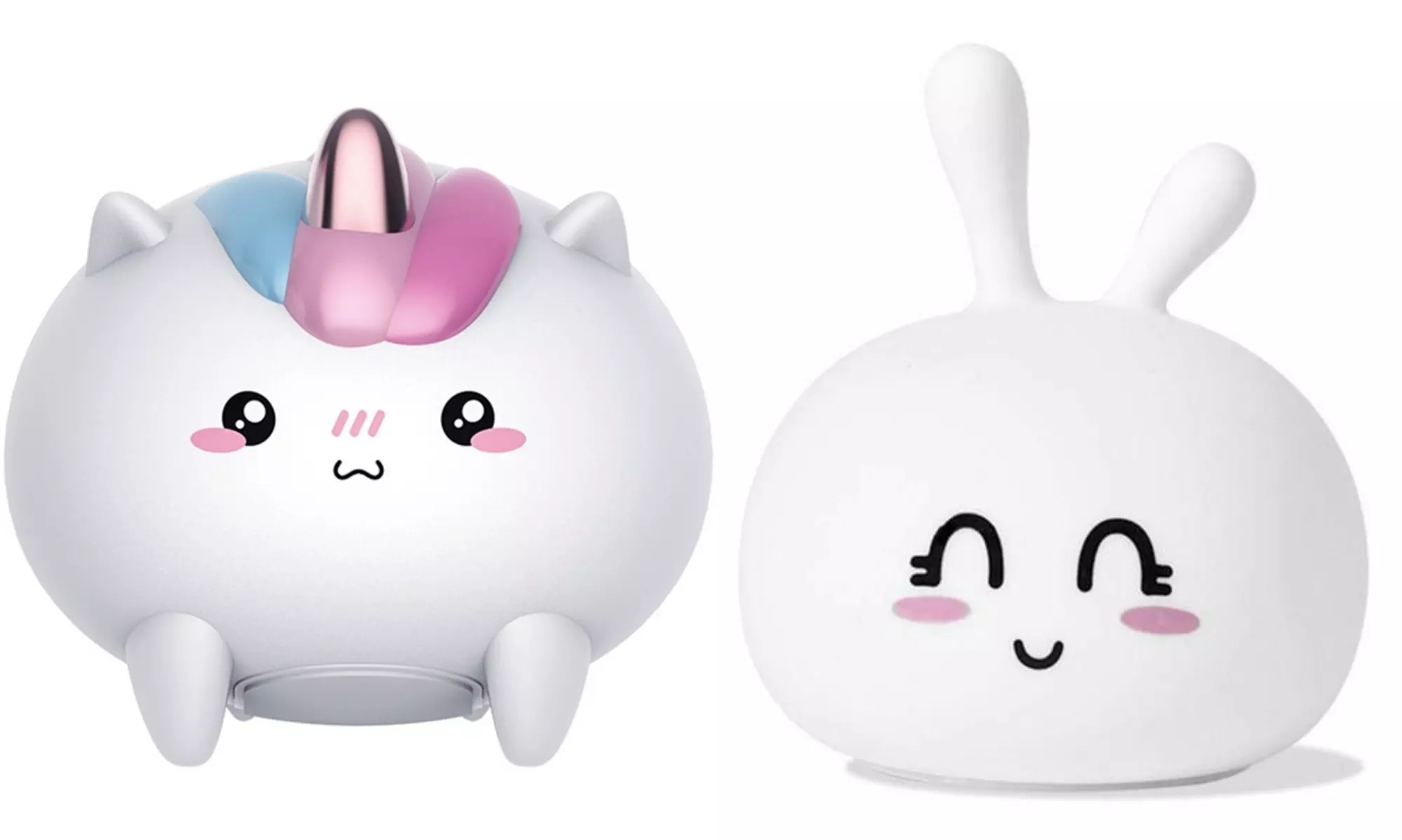 Tap or Slap Color-Changing Touch or Remote Animal Night Lights for Toddlers/Kids (1- or 2-Pack) - Primary Image