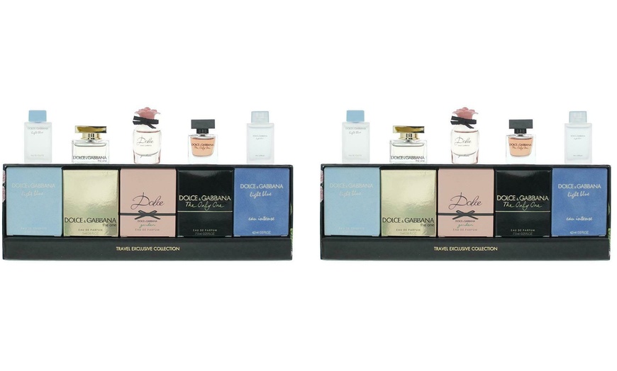 Image 2: One or Two Dolce & Gabbana Five-Piece Mini EDT and EDP Gift Sets